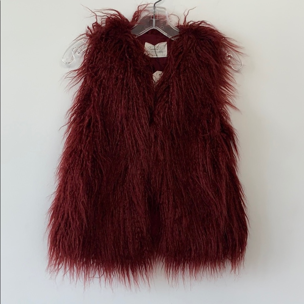 Brand New Zara Girls Faux Fur Vest
